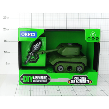 Zabawka Czołg Samochód Do Skręcania Zestaw Edukacyjny Z Narzędziami