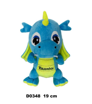 Smok "Kraków" błękitny żółty 19cm Sun-Day