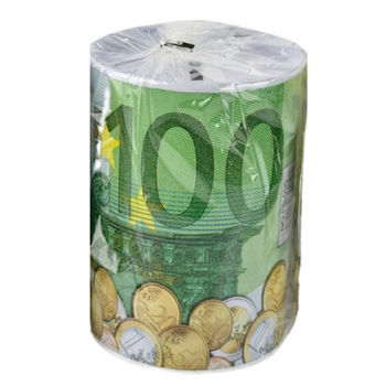 Skarbonka metalowa euro puszka na pieniądze oszczędzanie prezent dzieci