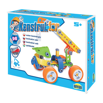 Klocki konstrukcyjne pojazd 98 elementów zestaw edukacyjny dla dzieci