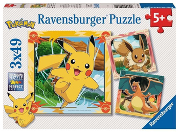 Puzzle 3x49 Pokemon Ravensburger