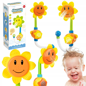 Słuchawka Prysznicowa Słonecznik Zabawka Do Kąpieli Na Przyssawkach Prezent