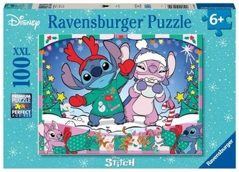 Puzzle 100 Disney Stitch Święta Ravensburger