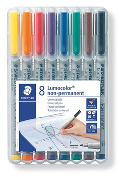 Foliopis Lumocolor F zmywalny 8 kol. w etui box Staedtler