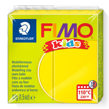 Kostka FIMO Kids 42g żółty masa termoutwardzalna Staedtler