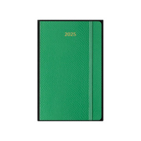 Kalendarz 2025 12M Moleskine L tygodniowy skóra węża zielony 13x21