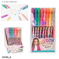 Brokatowe tęczowe żelopisy Top Model 12192A