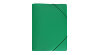 Teczka A4 z gumką szeroka SP zielona