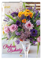 Kalendarz 2026 ścienny Piękne bukiety A2 V6