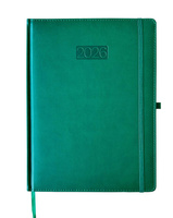 Kalendarz 2026 A4 LUX tygodniowy V1 zielony K-A4T L
