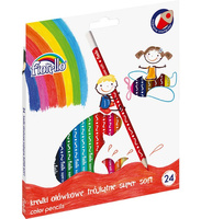 Kredki ołówkowe Super Soft Fiorello 24 kolorów