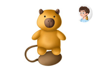 Magnes maskotka Gifty Capybara