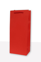 Torebki prezentowe jednobarwna koniak czerwona 10 sztuk