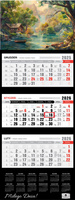 Kalendarz 2026 trójdzielny premium Pejzaż KT2-V.80