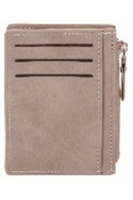 Portfel na karty z suwakiem szary