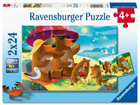 Puzzle dla dzieci 2D: Misie na wakacjach 2x24el Ravensburger