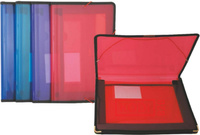 TECZKA A4 Z 2 PRZEGRODAMI ZIELONA #