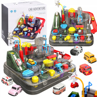 Tor Przeszkód Interaktywny dla Autek Zjazd Samochodowy + 6 Auta Gra w Autka