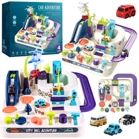 Tor Przeszkód Interaktywny dla Autek Zjazd Samochodowy + 4 Auta Gra w Autka