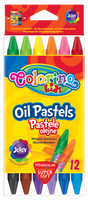 Colorino kids pastele olejne trójkątne 12 kolorów