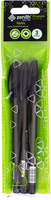 Długopis ze skuwką 0,7  mm ZENITH HANDY czarny - 3 szt. opp bag