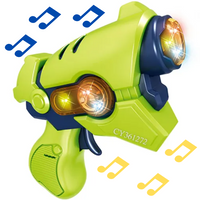 PISTOLET ZABAWKA DLA DZIECI Z EFEKTEM ŚWIETLNYM I DŹWIĘKOWYM LED PREZENT