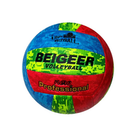 Piłka siatkowa kolorowa z wypukłą teksturą do gry na plaży i w hali