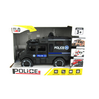 Ciężarówka policyjna z efektami świetlnymi i dźwiękowymi w pudełku