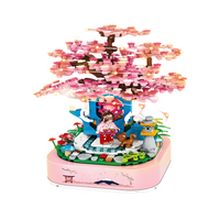 ZESTAW POZYTYWKA DRZEWO WIŚNIOWE Z KLOCKÓW EFEKTY ŚWIETLNE DŹWIĘKOWE 