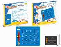 Tablica magnetyczna niebieska edukacyjna dla dzieci rysowanie pisanie