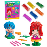 Masa plastyczna fryzjer zestaw kreatywny z akcesoriami dla dzieci