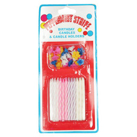 Świeczki urodzinowe kolorowe zestaw 24 sztuk dekoracyjne na tort