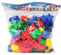 Klocki edukacyjne układanka drewniana dla dzieci rozwijająca kreatywność