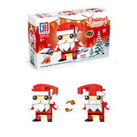 Klocki świąteczne zestaw +46 elementów kreatywna zabawa dla dzieci