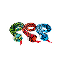 Wąż Pluszowy Długi Kolorowy Miękki Przytulanka Zabawka Dla Dzieci Prezent