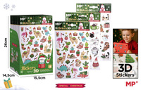 Naklejki świąteczne 3D 1szt.mix