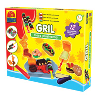 Masa plastyczna do zabawy kreatywna zestaw grill dla dzieci różne kolory