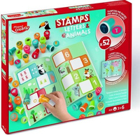 Kolorowe Stempelki Literki i Zwierzątka