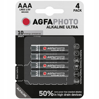 4x BATERIA AGFAPHOTO ULTRA AAA LR03 ALKALICZNA