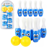 ZESTAW KRĘGLI 12 KRĘGLI DWIE KULE ZABAWKA SPORTOWA DLA DZIECI ZRĘCZNOŚCIOWA