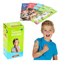 Tatuaże dla chłopców naklejki dla dzieci zestaw 50 sztuk zmywalne kolorowe