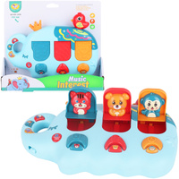 PIANINKO SŁONIK EDUKACYJNE DLA MALUCHA DŹWIĘKI MUZYKA ZWIERZĄT ZABAWKA