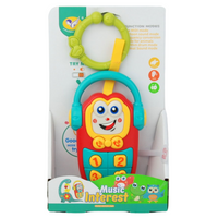 TELEFON MUZYCZNY ZAWIESZKA INTERAKTYWNA DLA NIEMOWLĄT ŚWIATŁO DŹWIĘK