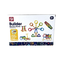 Klocki Konstrukcyjne Dla Dzieci Edukacyjne Zestaw El. 210 Prezent Pudełko