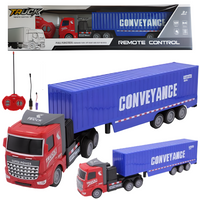 CIĘŻARÓWKA Z NACZEPĄ ZDALNIE STEROWANA PILOTEM R/C AKUMULATOR KABEL USB