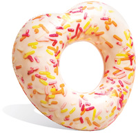 Koło do pływania donut serce dmuchane różowe plażowe na basen