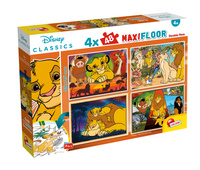 LISCIANI DISNEY PUZZLE MAXIFLOOR 4 X 48 KRÓL LEW