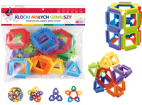 KLOCKI MAŁYCH GENIUSZY KONSTRUKCYJNE FIGURY 32 ELE