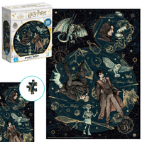 Puzzle Harry Potter Układanka Zestaw 500 Kolorowych Elementów Magia