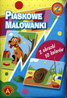 Malowanka piaskowa pies ślimak